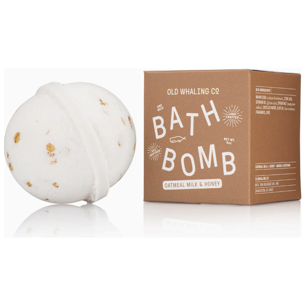 oatmeal milk & honey bath bomb