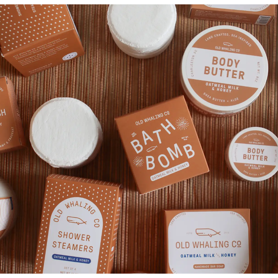 oatmeal milk & honey bath bomb