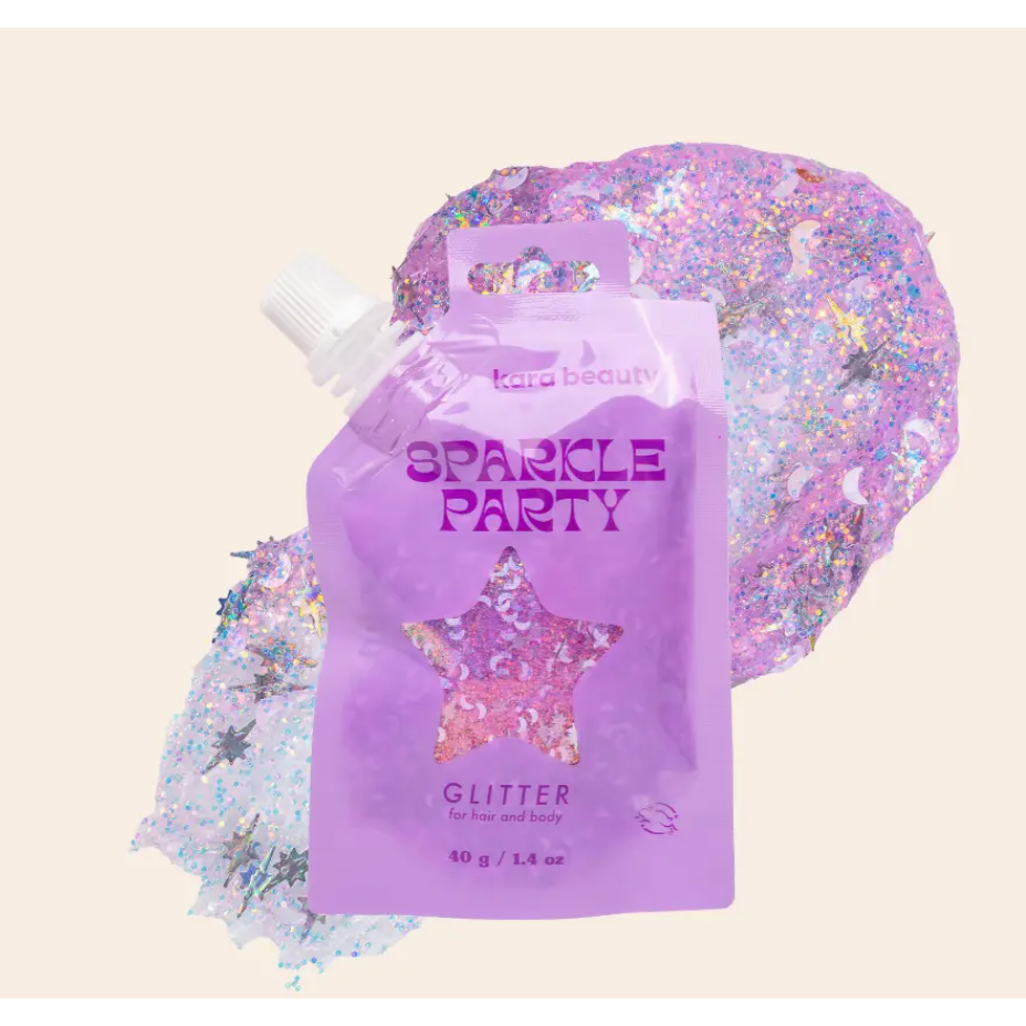 sparkle party hair and body gel | lavender moon