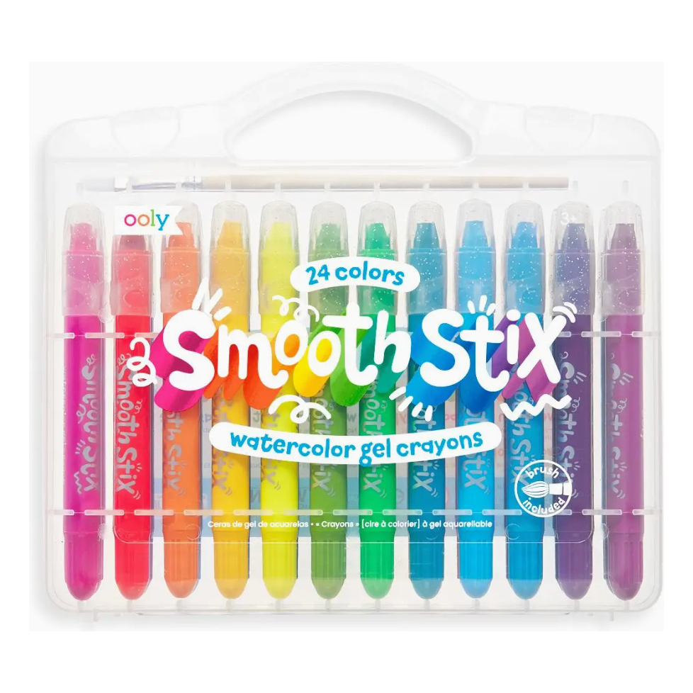 smooth stix watercolor gel crayons | set of 24 colors