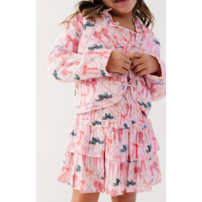 bows sylvie quilted jacket