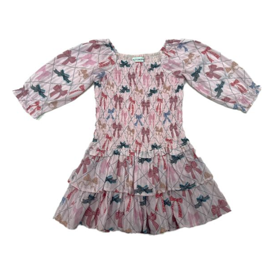 bows mirrorball dress