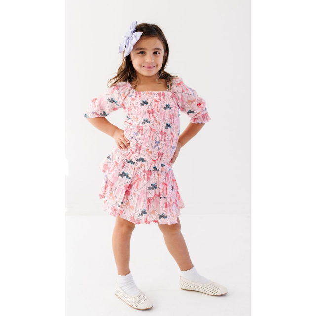 bows mirrorball dress