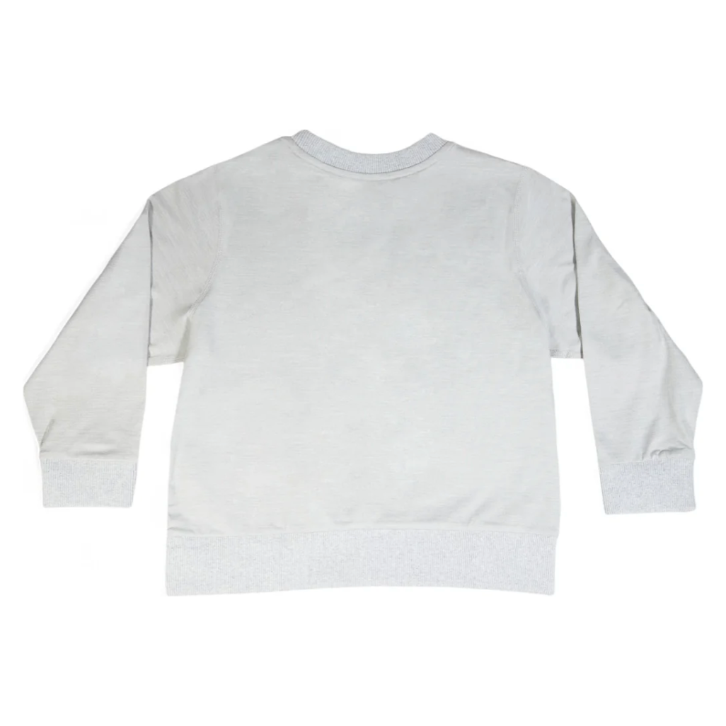 shaker sweatshirt || light heather grey