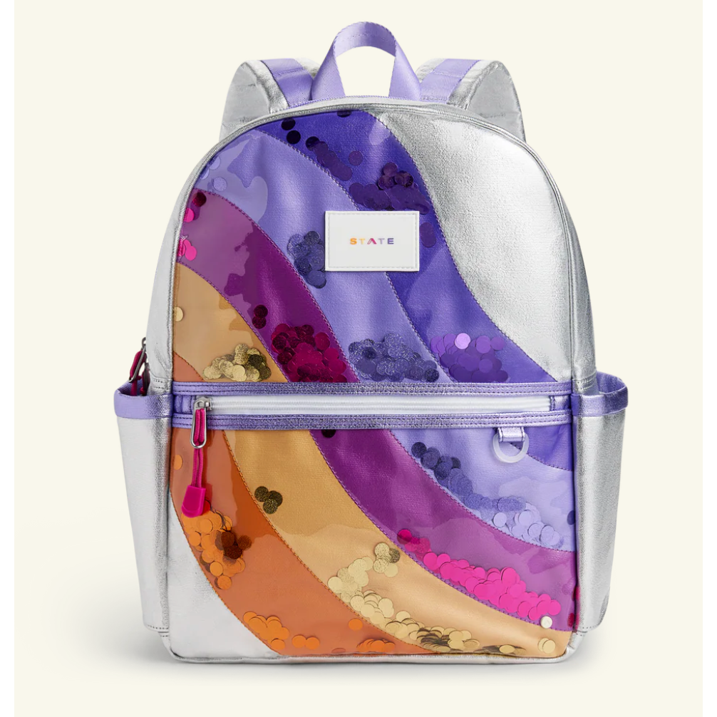 kane kids double pocket backpack | sequin wave
