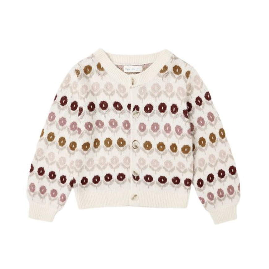 cheyenne cardigan || floral jacquard