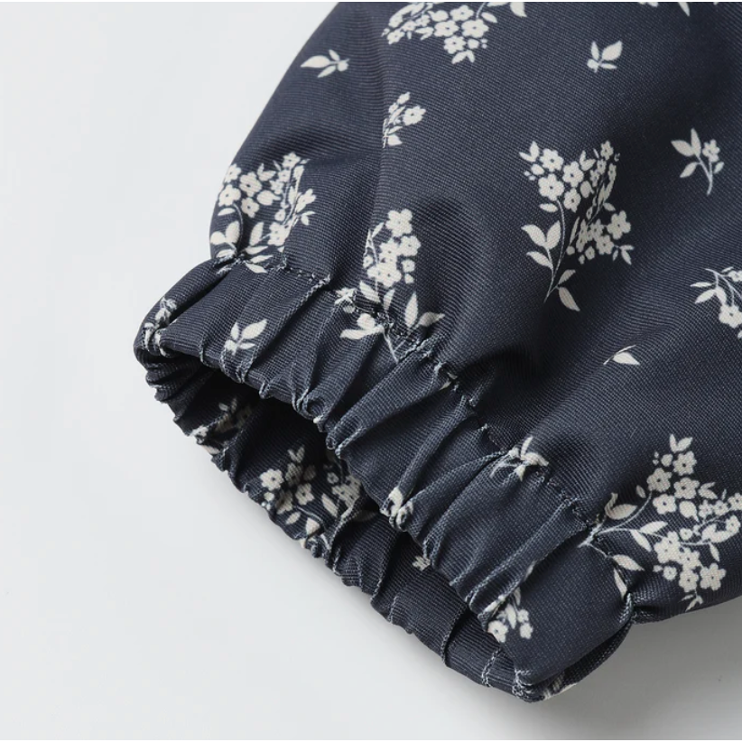 raincoat || blue floral