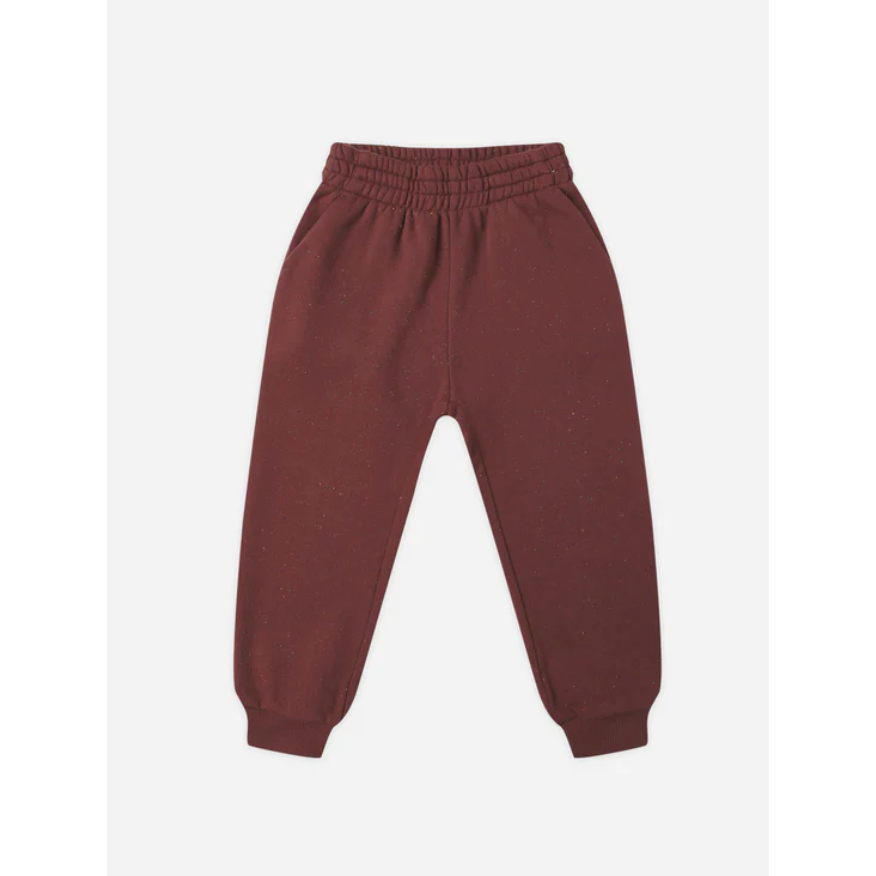 relaxed sweatpant || burgundy