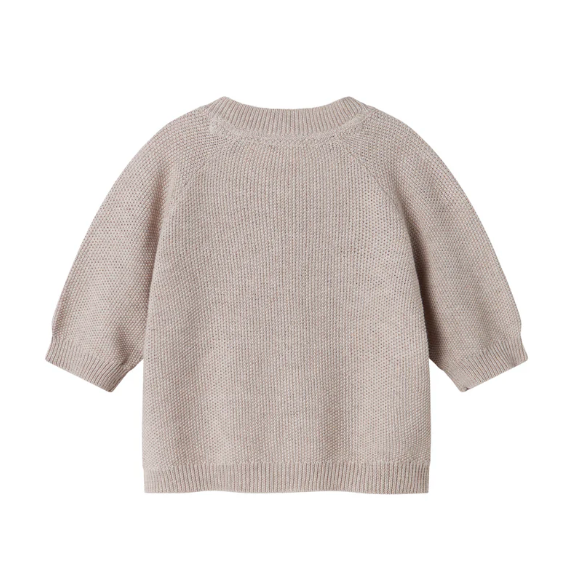taki, knit cardigan | cashew melange