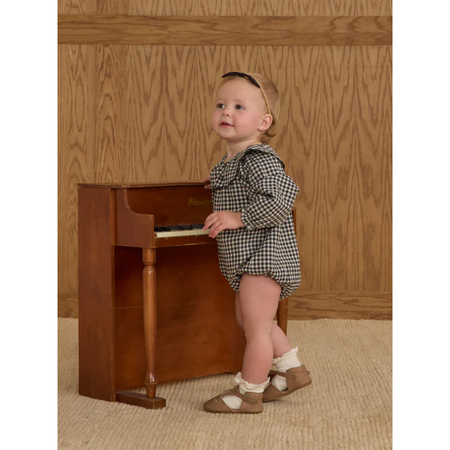 colette romper || black gingham