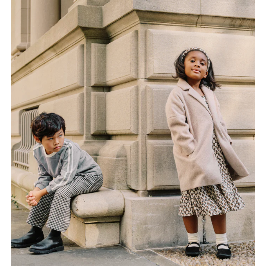 presley longline coat || camel