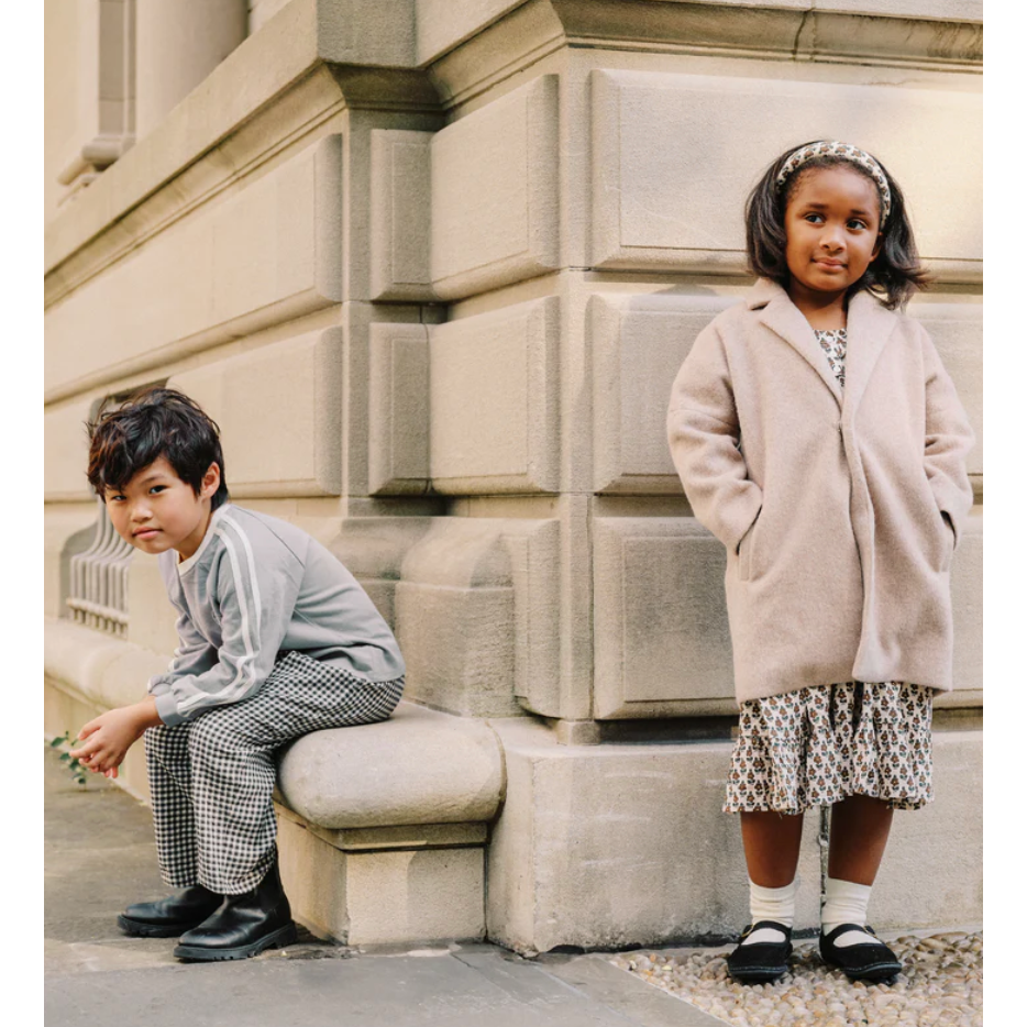 presley longline coat || camel