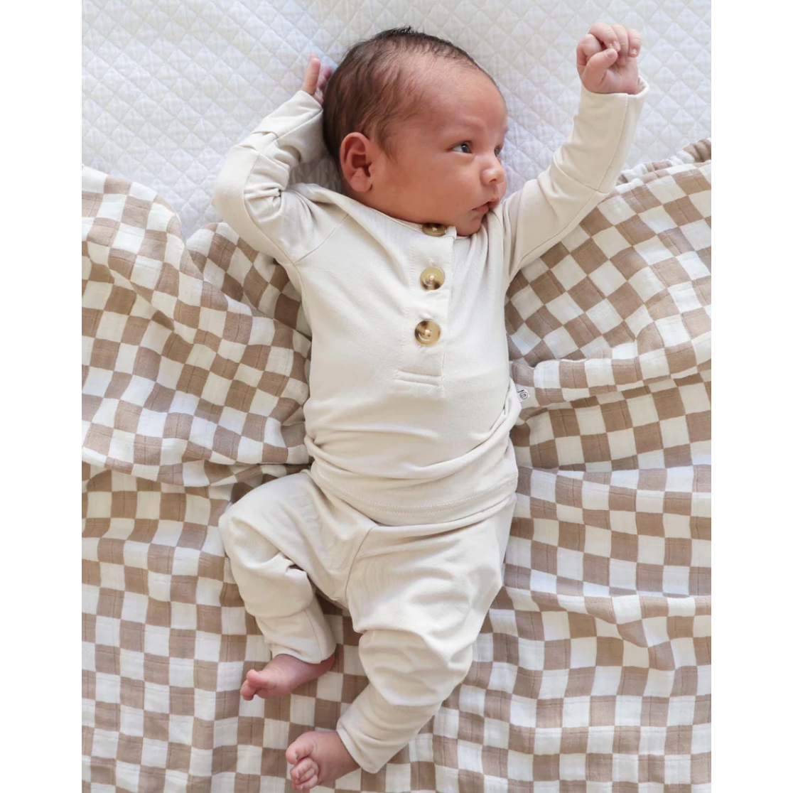 two piece bamboo set | eggshell