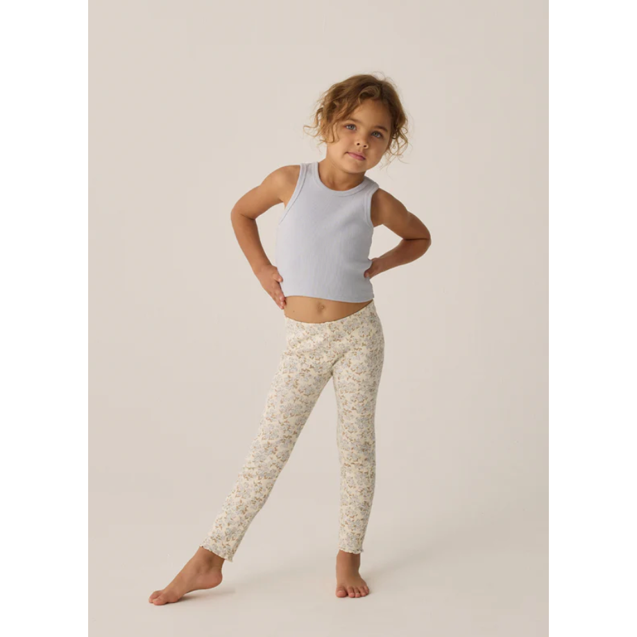 ribbed tank set || shell, light blue