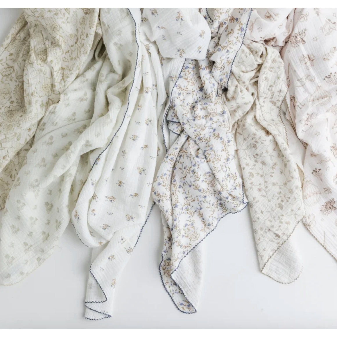 baby swaddle blanket | blue tulip swaddle