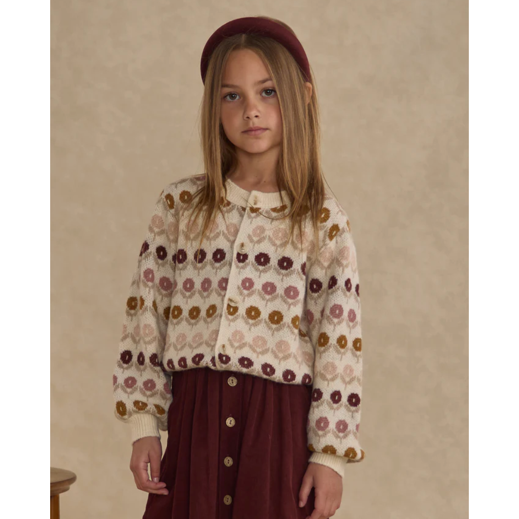 cheyenne cardigan || floral jacquard