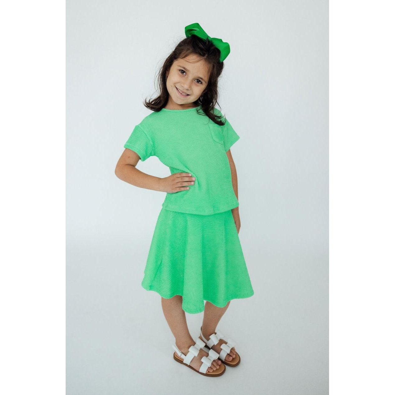 Seafoam Green Scrunchy Twirl Skort