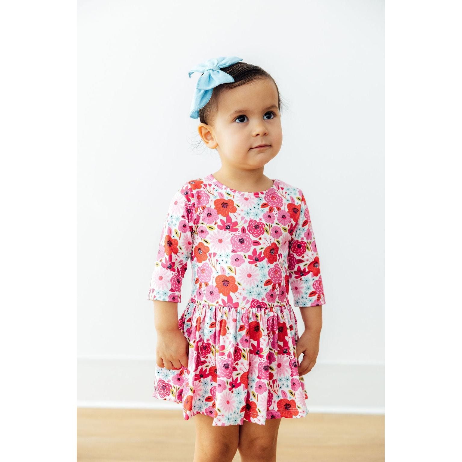 Secret Garden 3/4 Sleeve Twirl Bodysuit