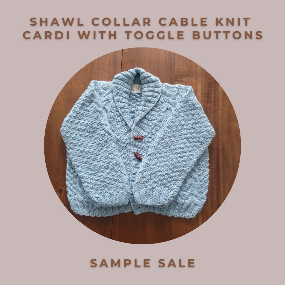 Shawl Collar Cable Knit Cardigan