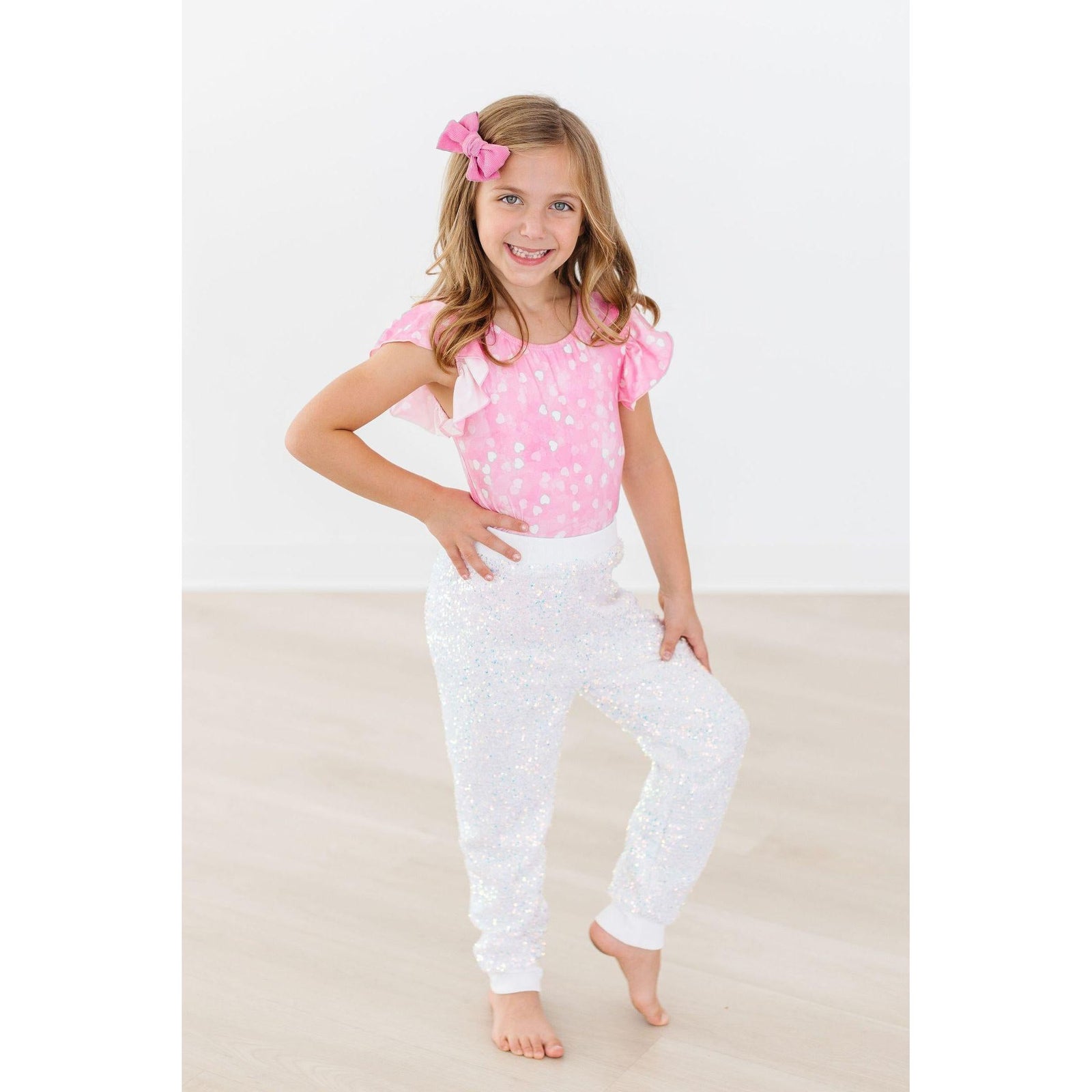 Shine Bright S/S Flutter Sleeve Leotard