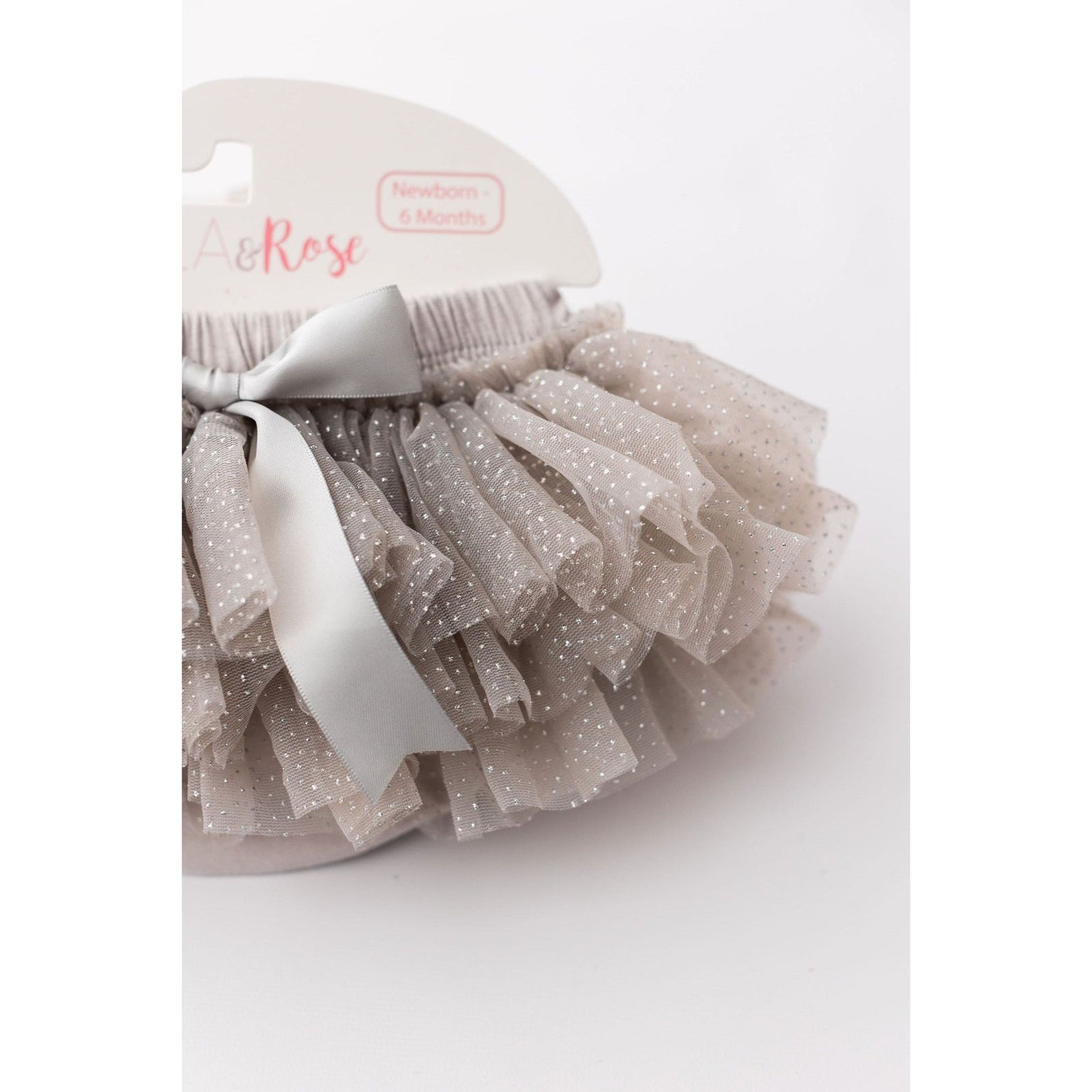 SALE Silver Glitter Ruffle Tutu Bloomer