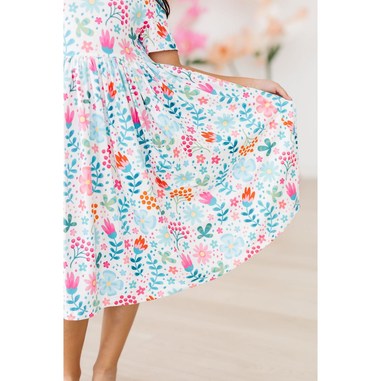 Sunlit Garden S/S Pocket Twirl Dress