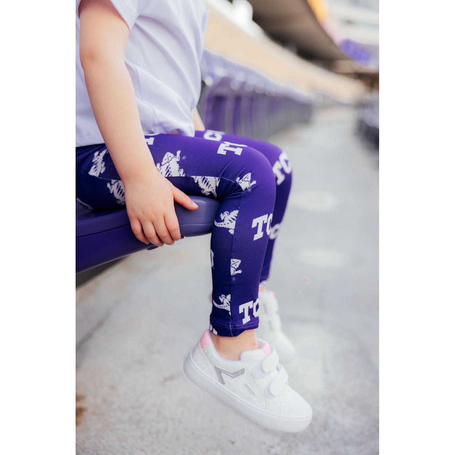 TCU Purple Frog Leggings