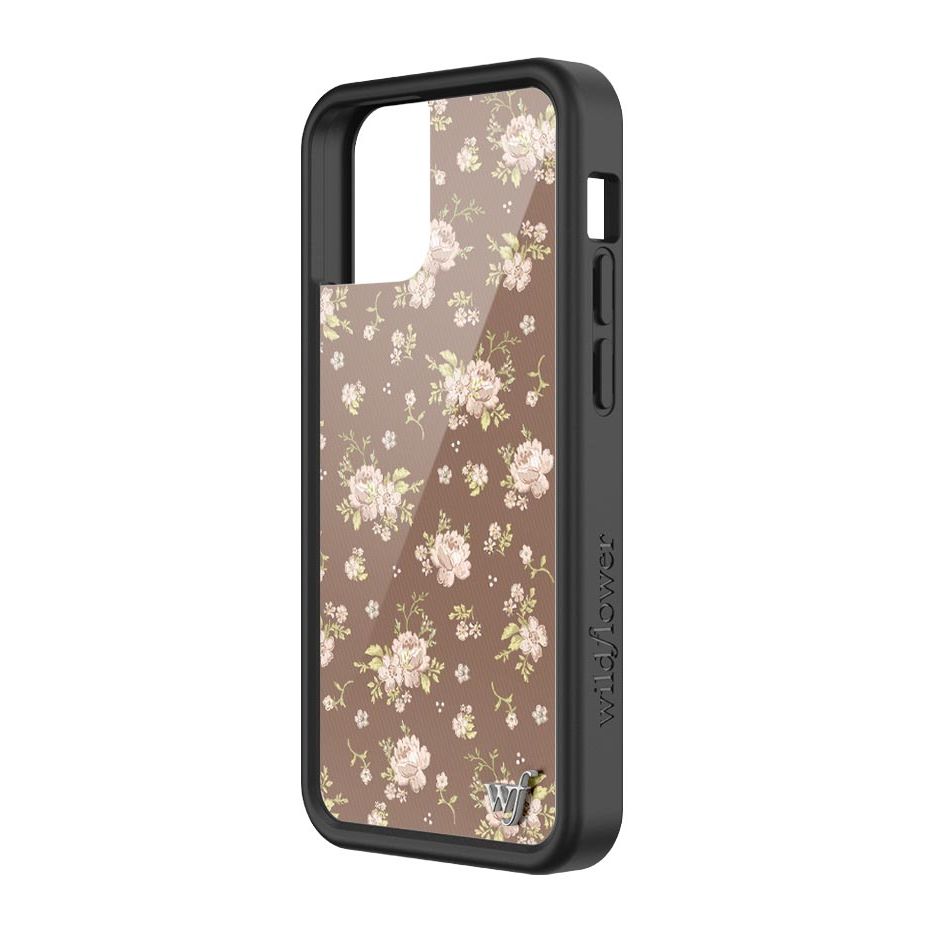 Brown Floral iPhone Case