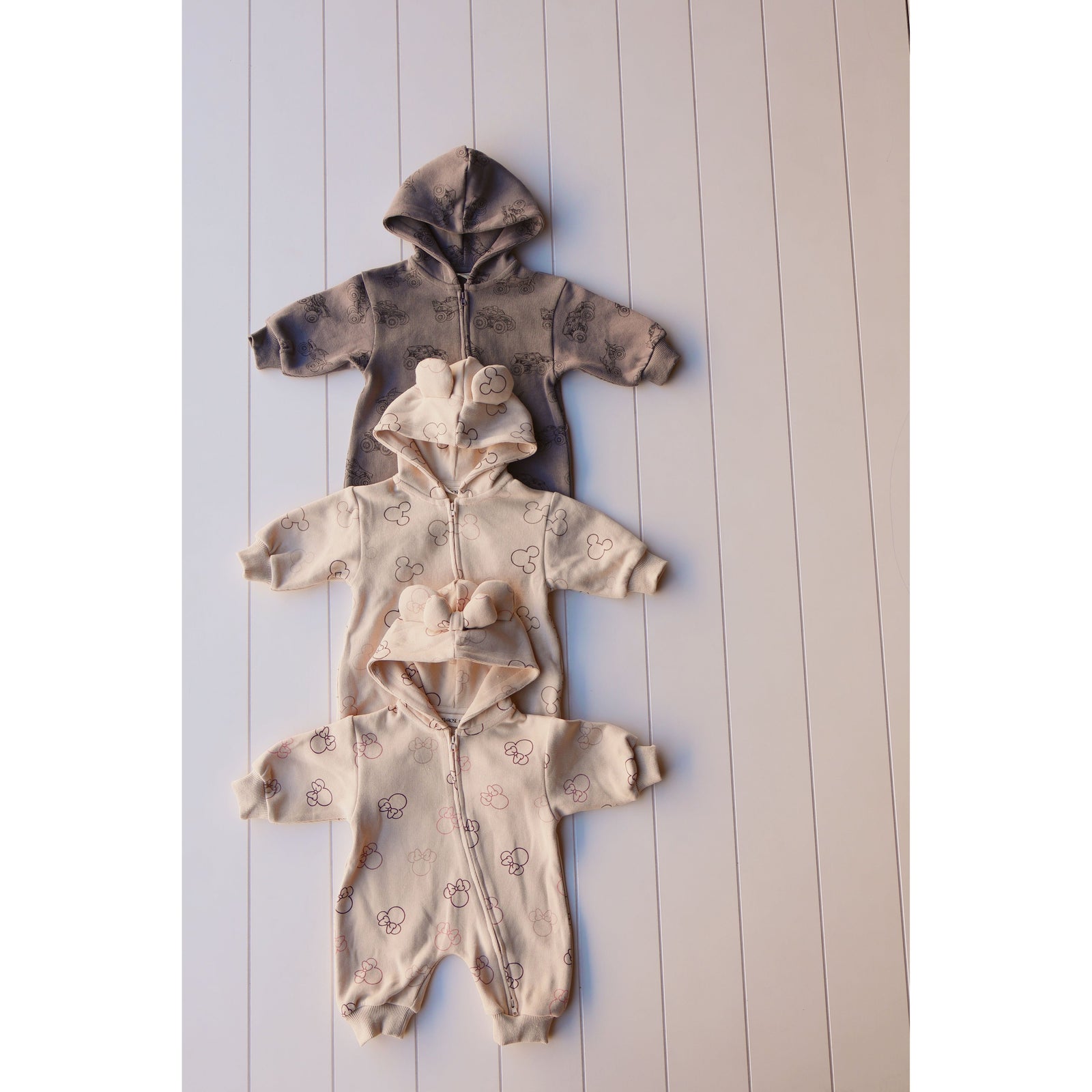 Printed Zip Hooded Jumpsuit