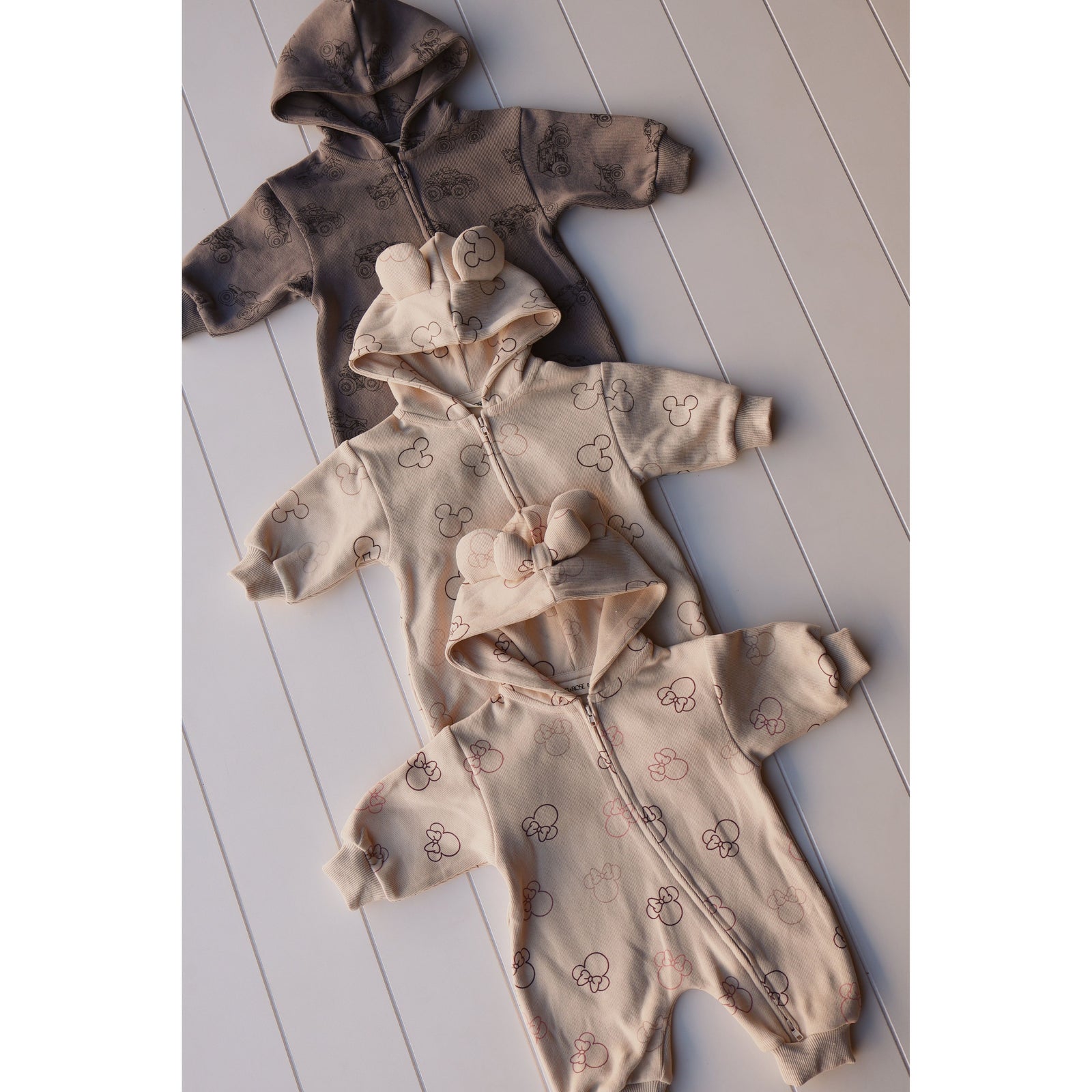 Printed Zip Hooded Jumpsuit