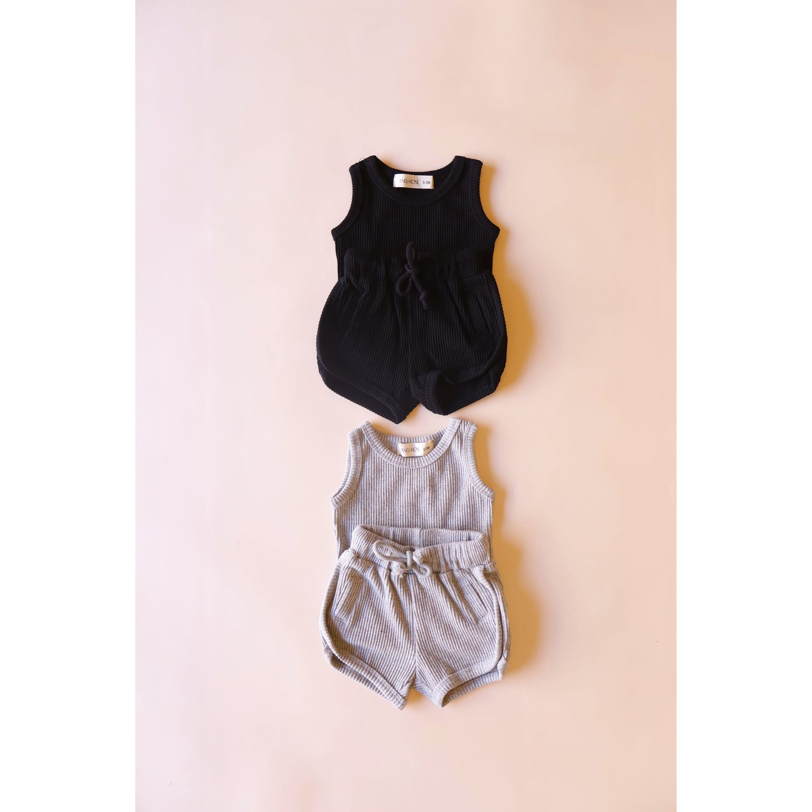 Ribbed Tank Short Set