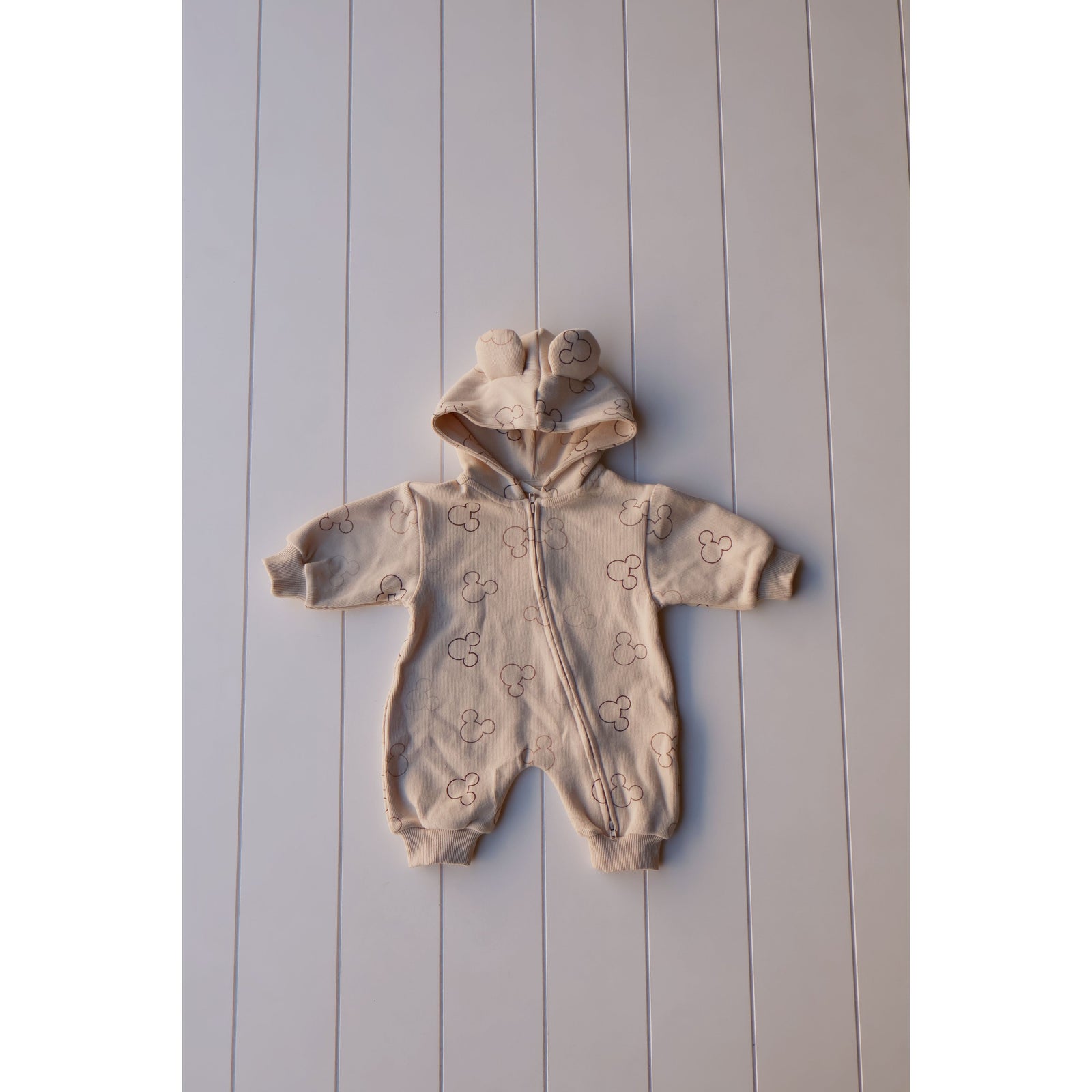 Printed Zip Hooded Jumpsuit