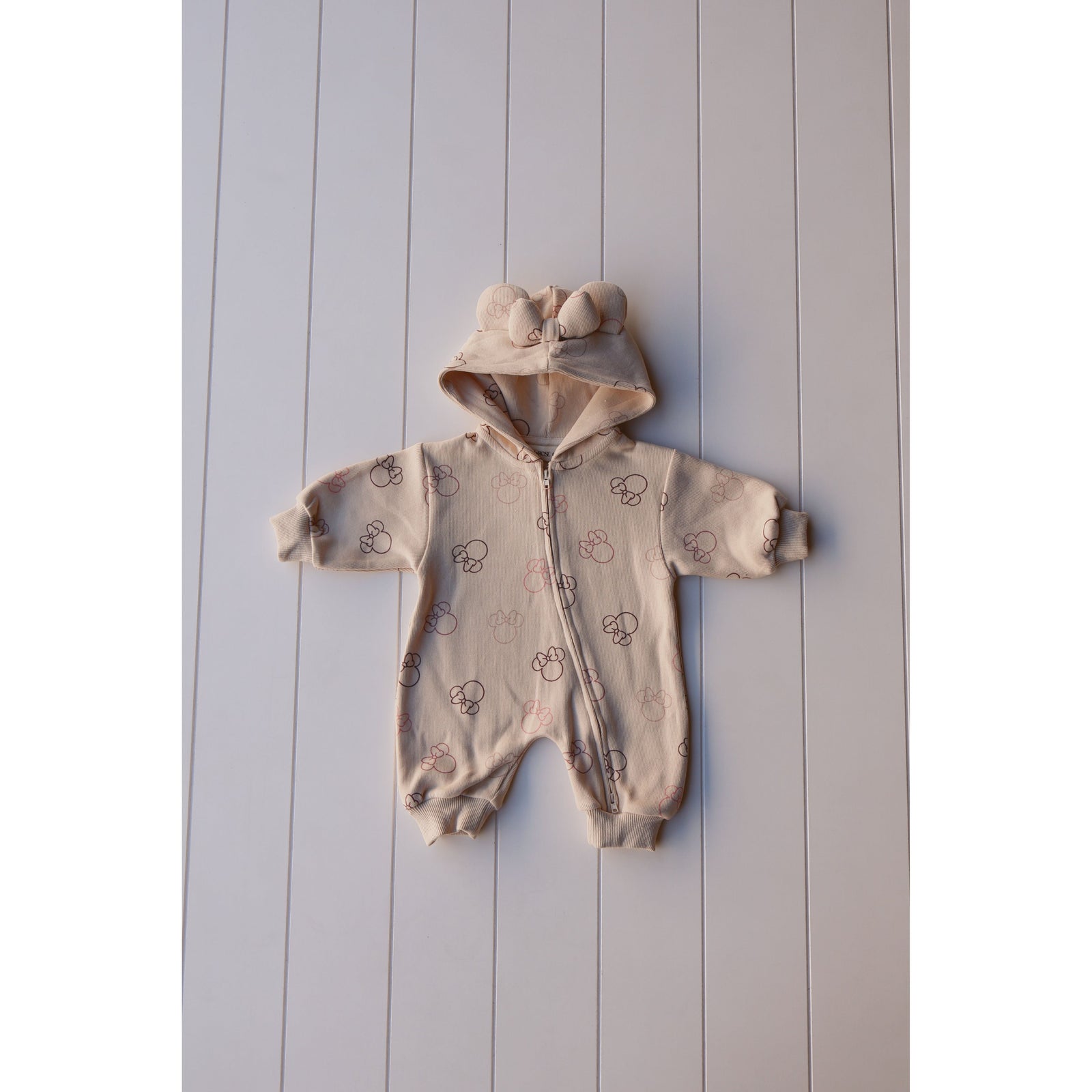 Printed Zip Hooded Jumpsuit
