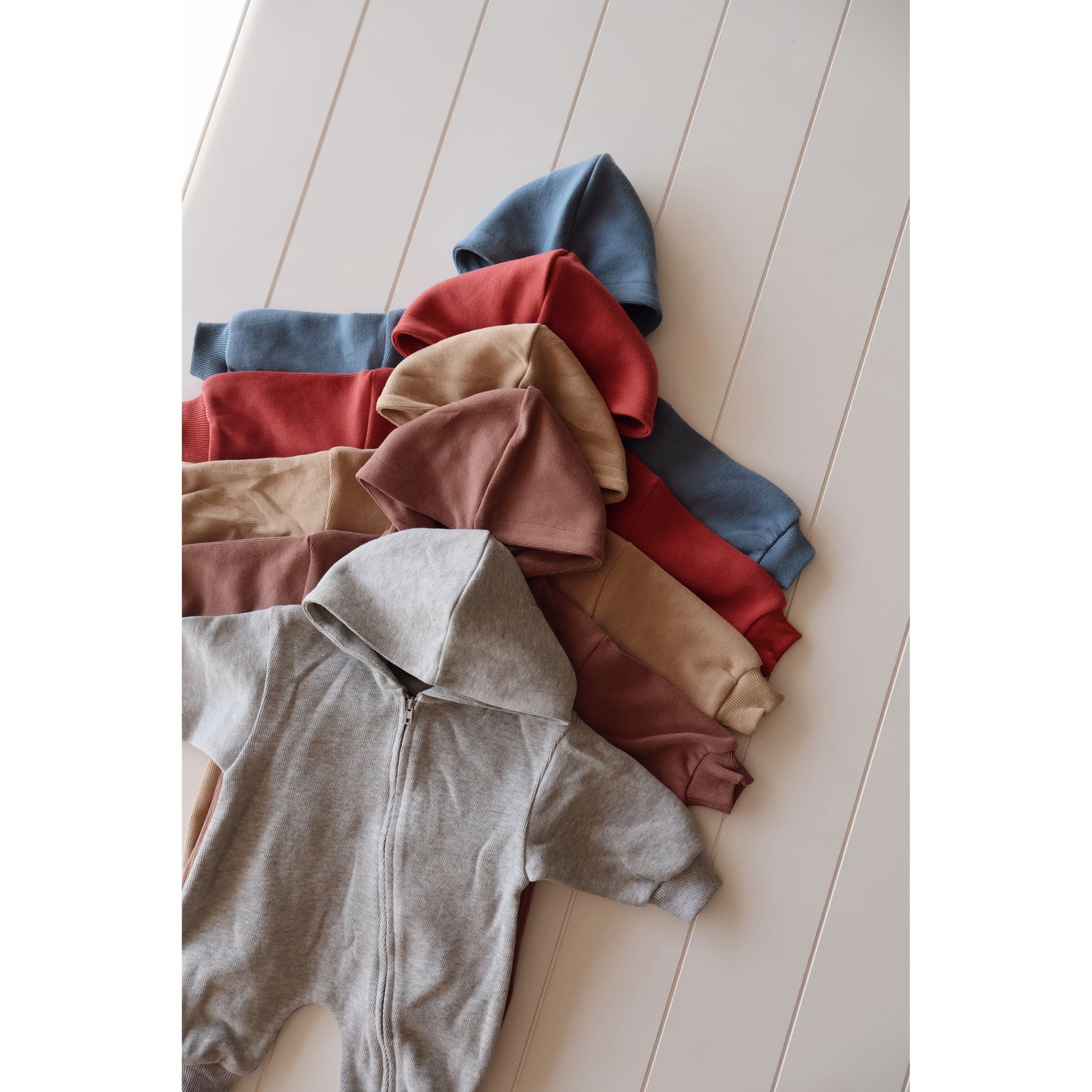 Zip Up Hooded Jumpsuit