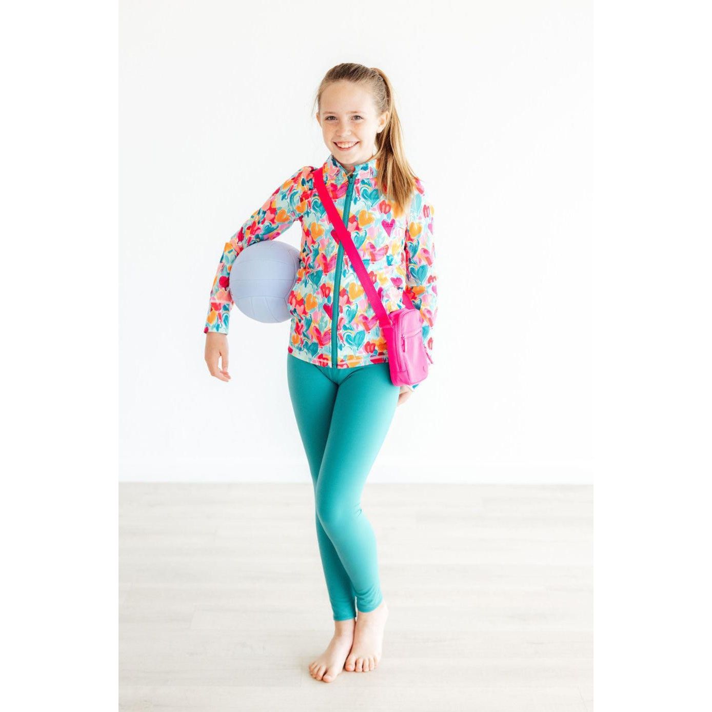Turbo Teal Active Legging