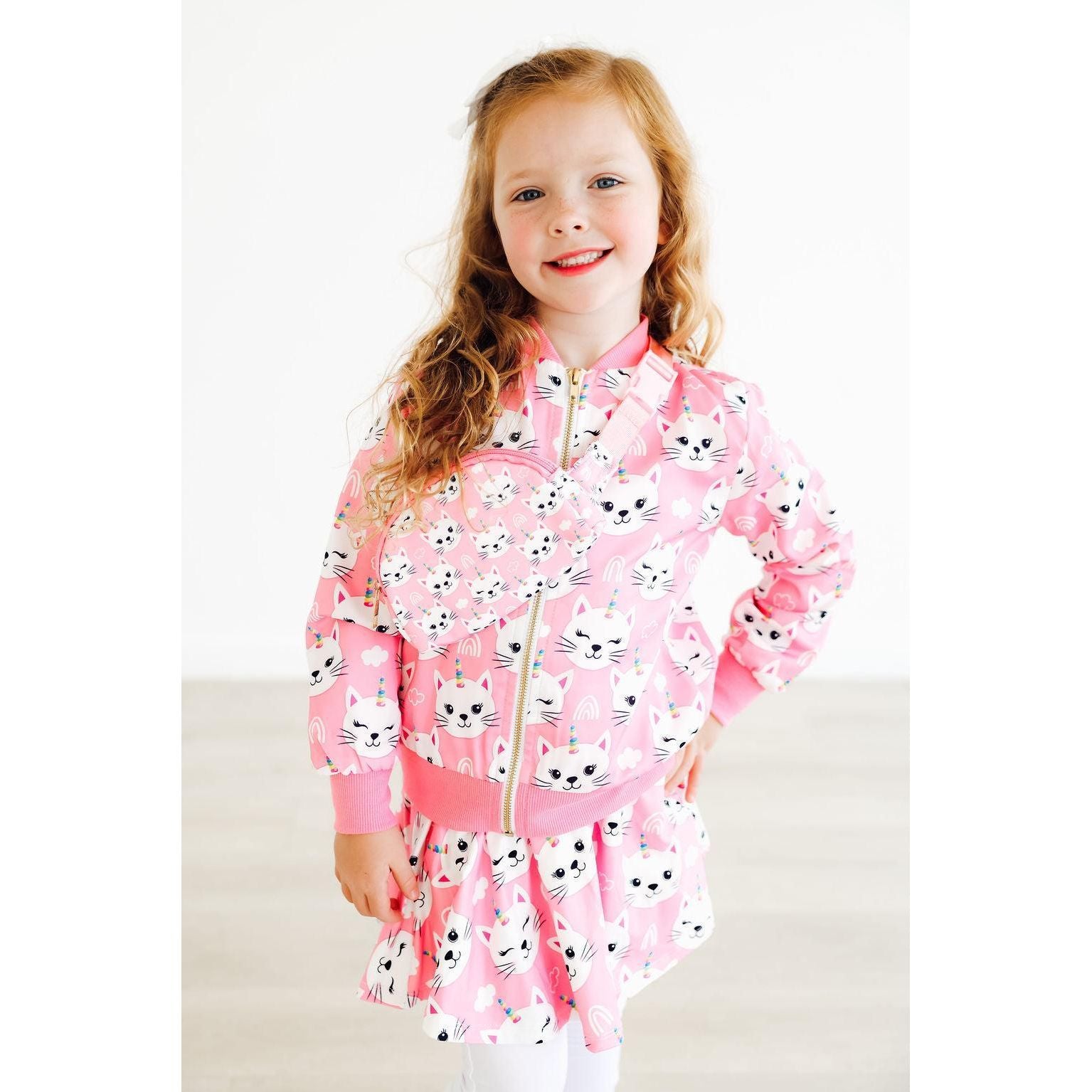 Unicorn Kitties Satin Jacket