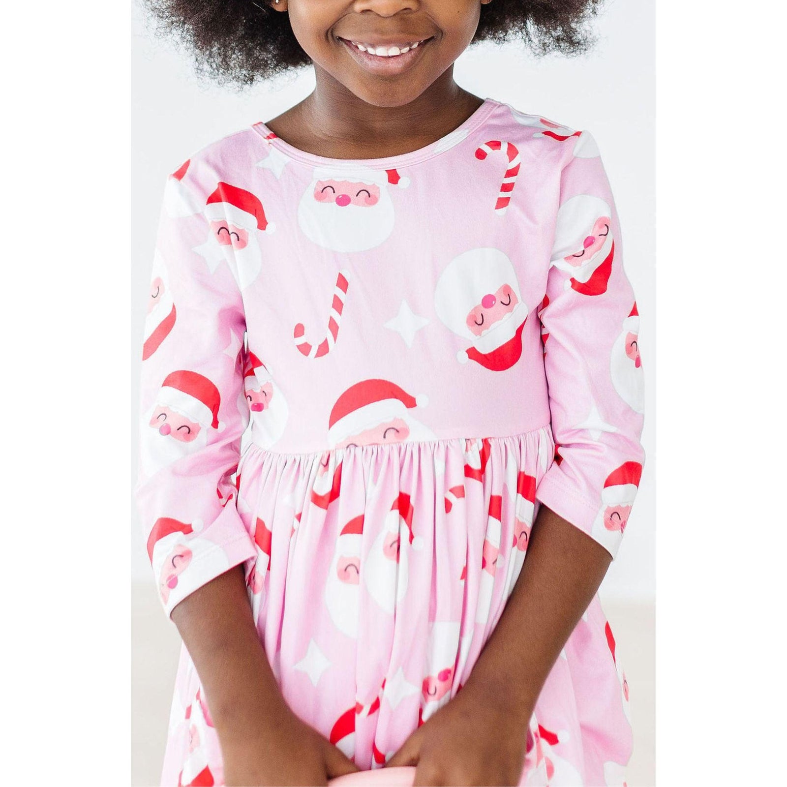 Jingle Bells 3/4 Sleeve Pocket Twirl Dress