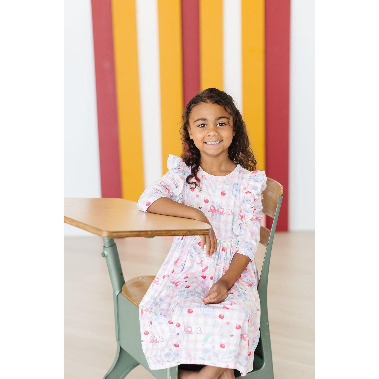 School Days 3/4 Ruffle Twirl Dress