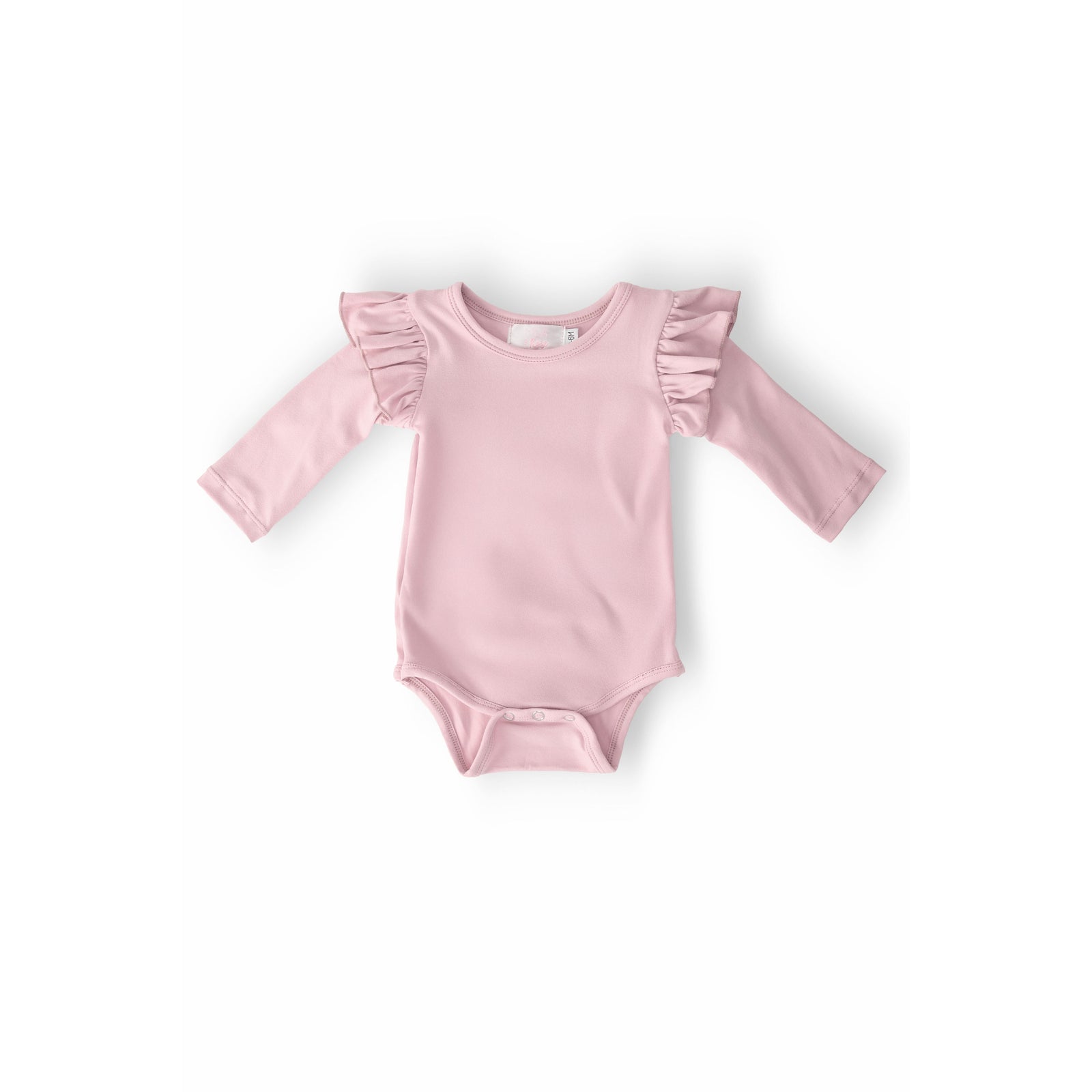 Vintage Pink L/S Flutter Bodysuit