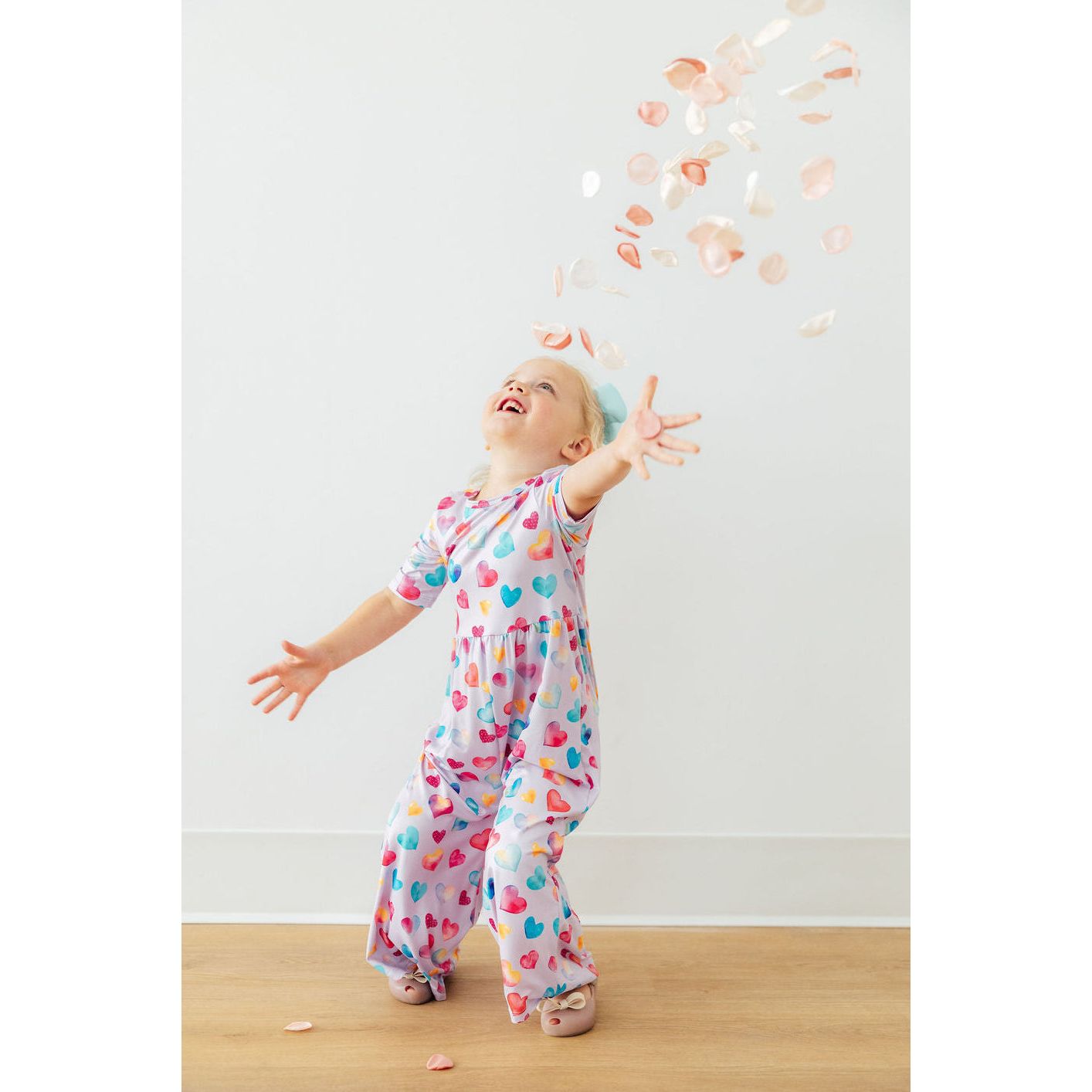 Watercolor Kisses Wide Leg Jumpsuit