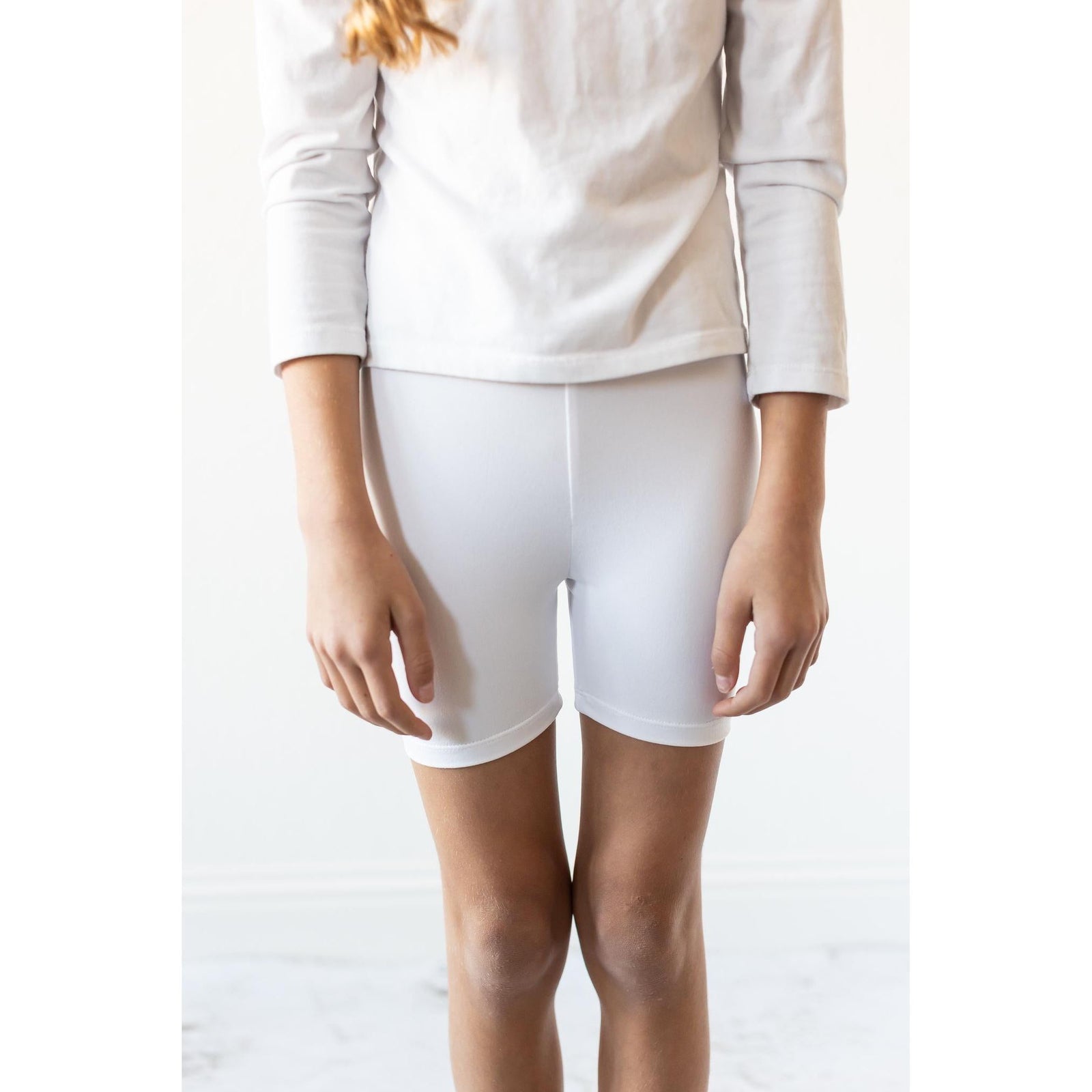 White Twirl Shorts