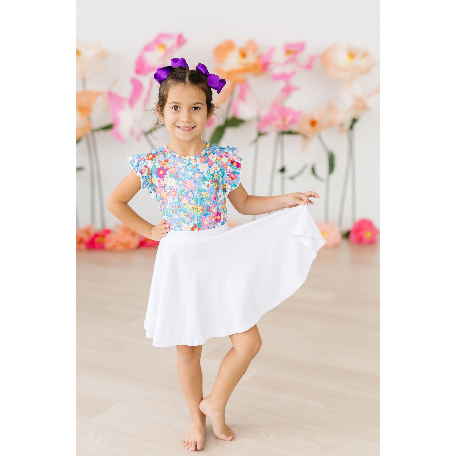 White Twirl Skort