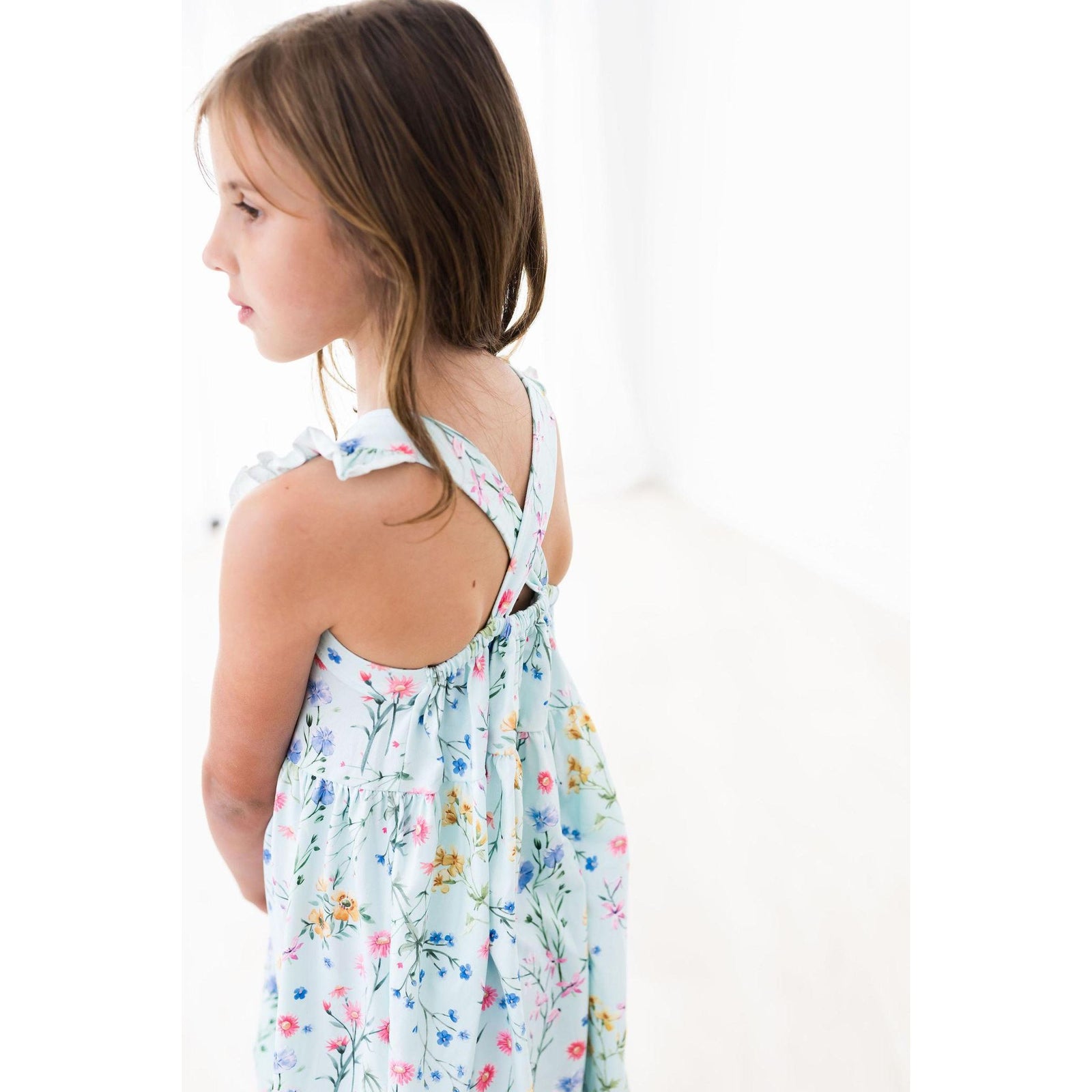 Wild Woods Ruffle Cross Back Dress