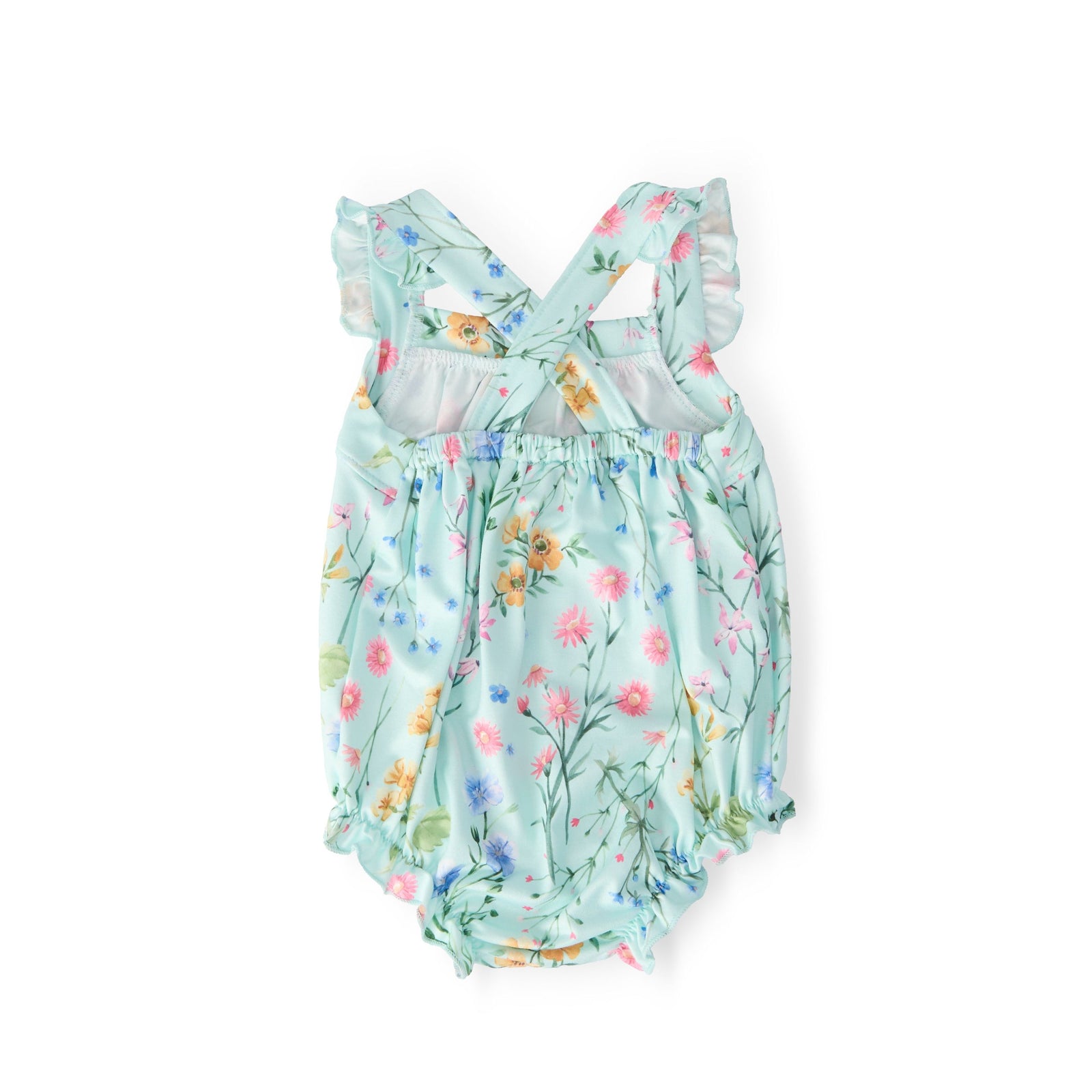 Wild Woods Ruffle Cross Back Romper