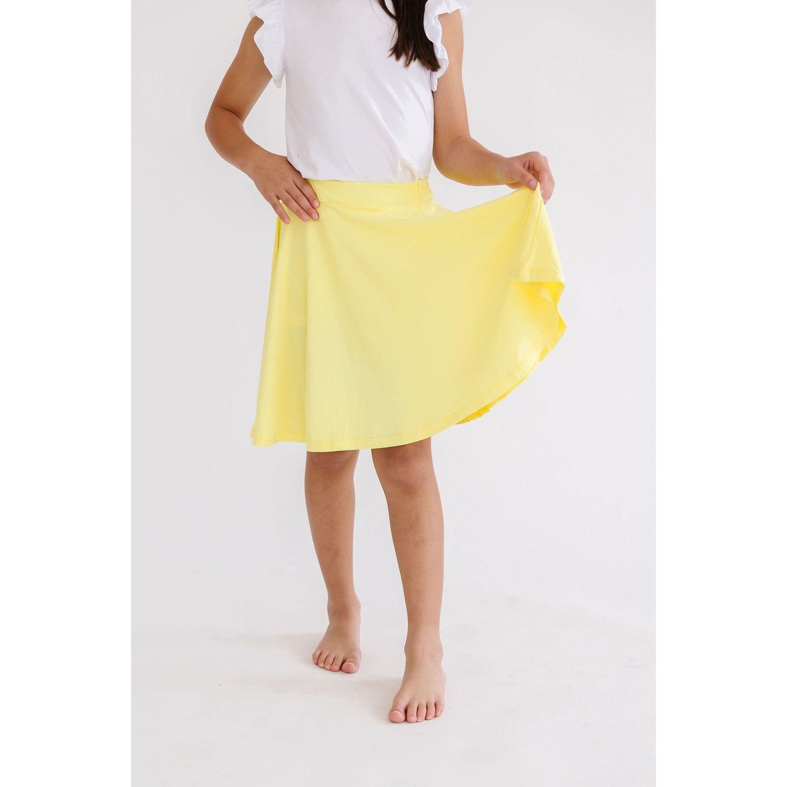 Yellow Twirl Skort