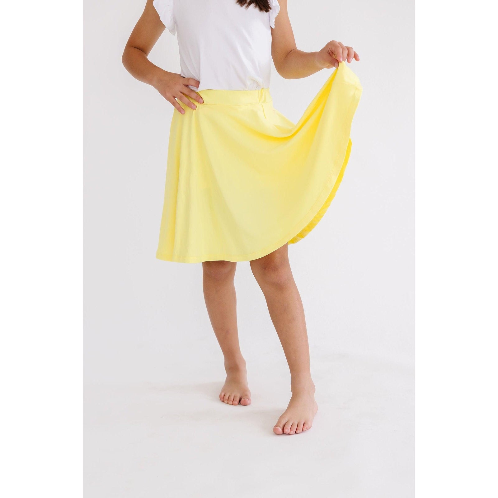 Yellow Twirl Skort