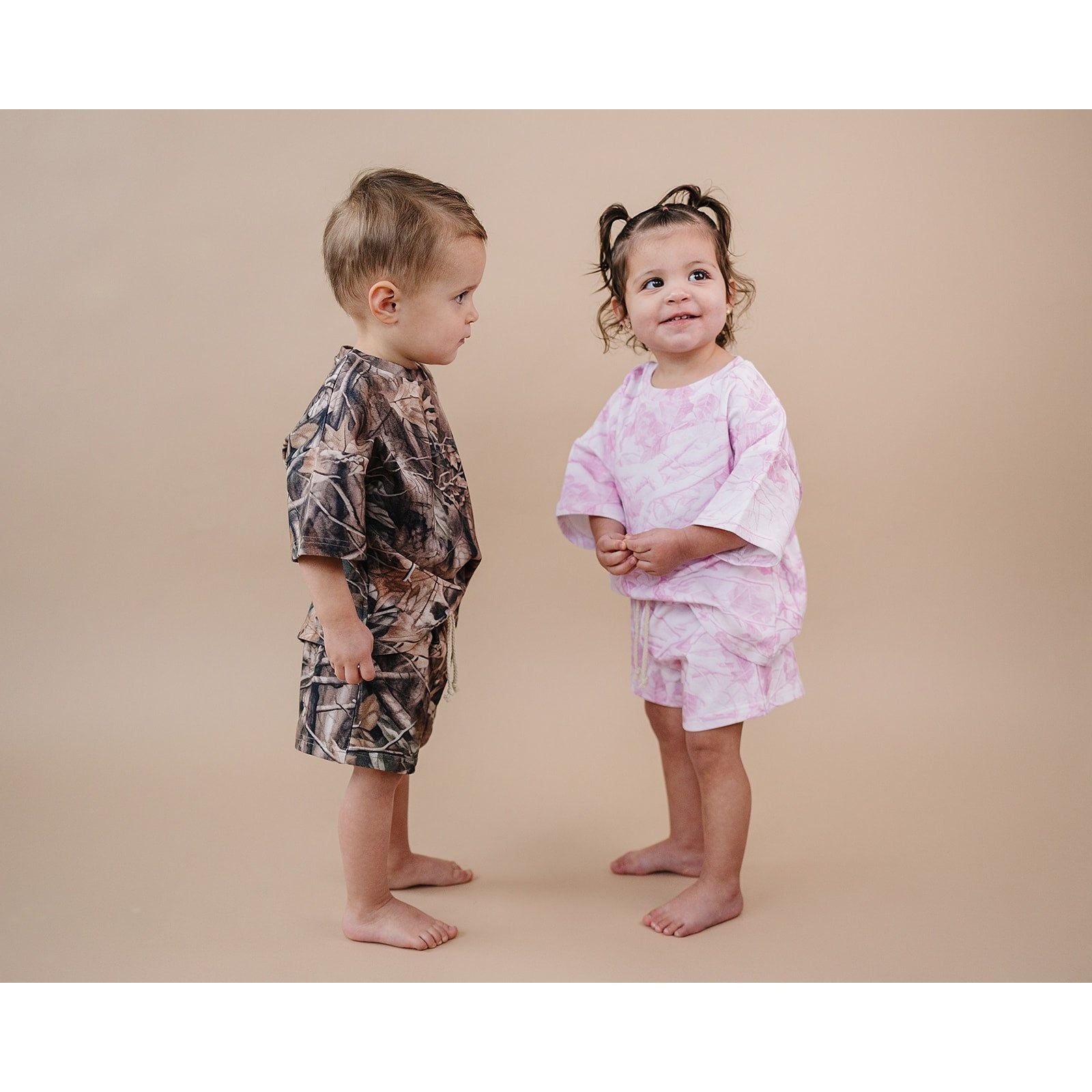 Shorts Set | Pink Camo