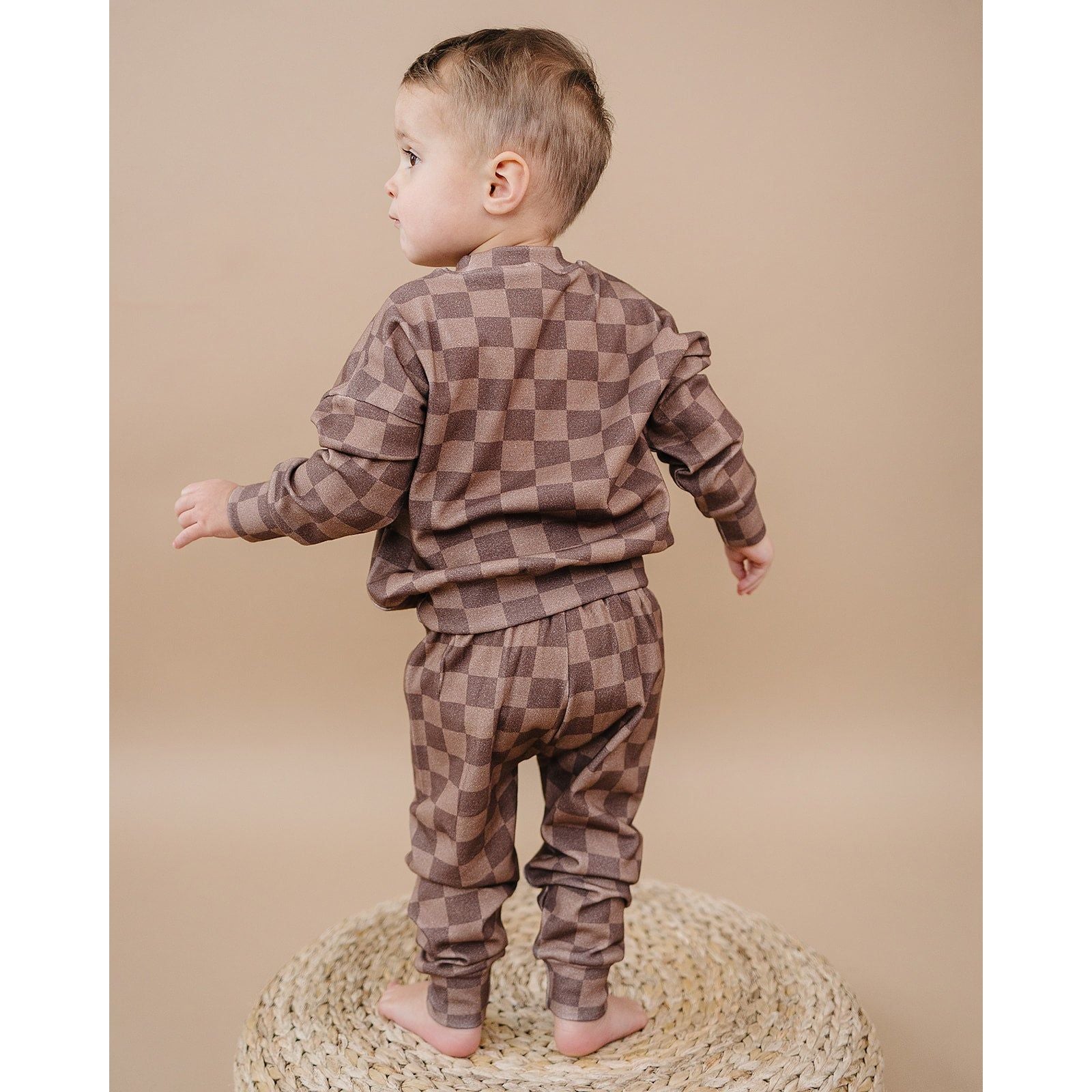 Jogger Set | Espresso Checkered
