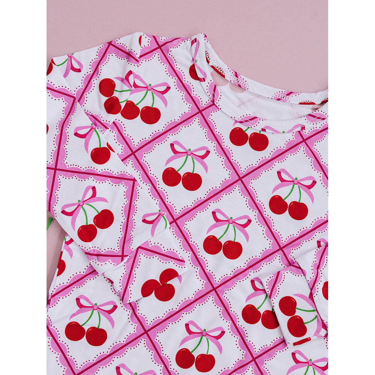 Bamboo Two Piece Set | Cherry Bow