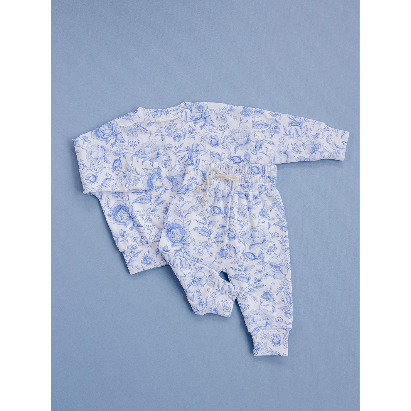 Jogger Set | Blue Flowers
